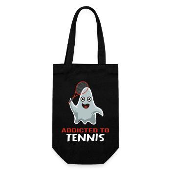 Raquette de tennis de balle de match de tennis « accro au tennis » - Sac à bouteille - noir - Devant
