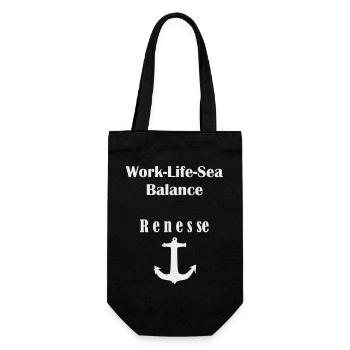 Work Life Sea 2023 - Geschenkbeutel für Flaschen - Schwarz - Vorne