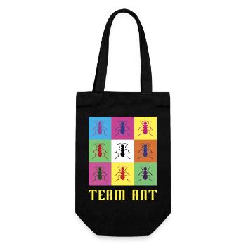 Team Ant - Gift Bag for Bottles - black - Front