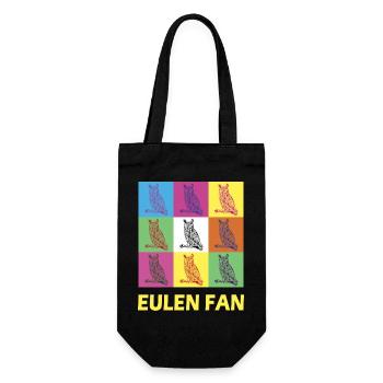 Eulen Fan Design - Geschenkbeutel für Flaschen - Schwarz - Vorne