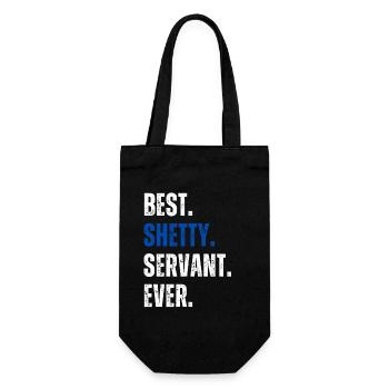 ! Meilleur Shetty Servant Jamais Lettrage - Sac à bouteille - noir - Devant