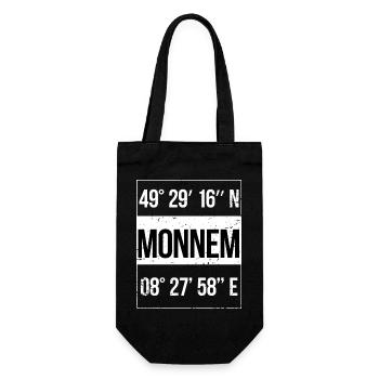 Monnem Coordinates Mannheim - Gift Bag for Bottles - black - Front
