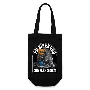 Moi motard papa beaucoup plus cool fête des pères - Sac à bouteille - noir - Devant