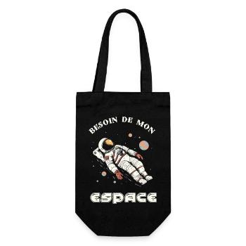 Besoin de mon espace - Sac à bouteille - noir - Devant