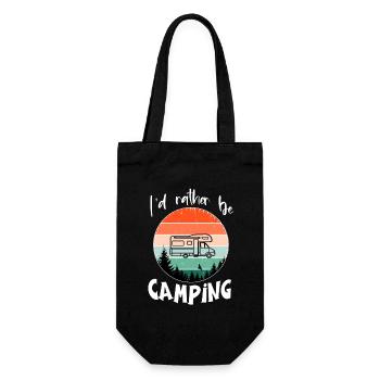 Je préfère camper Vintage RV Forest - Sac à bouteille - noir - Devant