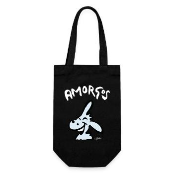 by BOLEO 2023 AMORGOS DONKEY SOSO neg - Geschenkbeutel für Flaschen - Schwarz - Vorne