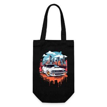 Tuning Car, Motorsport - Gift Bag for Bottles - black - Front