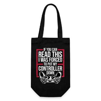 Si vous pouvez lire ceci forcé de poser le contrôleur - Sac à bouteille - noir - Devant
