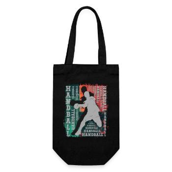 Handball Handball Player Handball Player Vintage Retro - Gift Bag for Bottles - black - Front