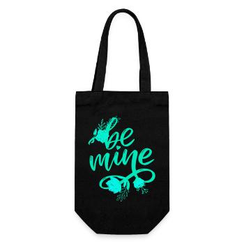 Beautiful female paint art Face colorful woman - Gift Bag for Bottles - black - Front