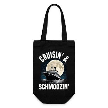 Cruisin And Schmoozin Cruise Ship Vacation Group - Geschenkbeutel für Flaschen - Schwarz - Vorne
