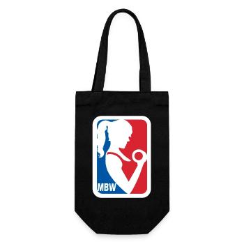 MBW Silhouette Balllogo - Geschenkbeutel für Flaschen - Schwarz - Vorne