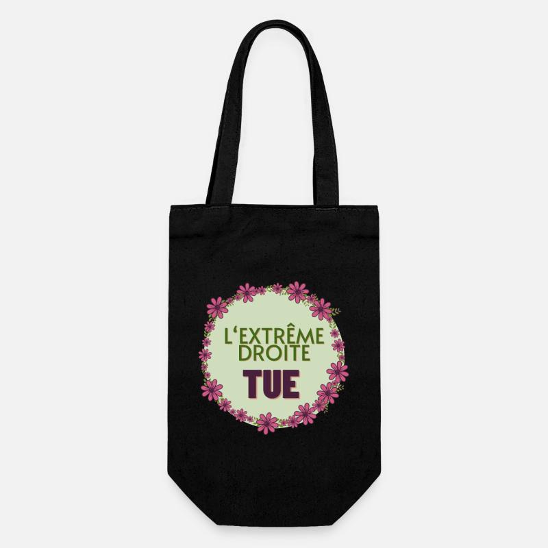 L'extrême droite tue - Sac à bouteille - noir