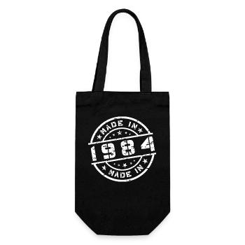 Année de naissance Anniversaire Né(e) en 1984 - Sac à bouteille - noir - Devant