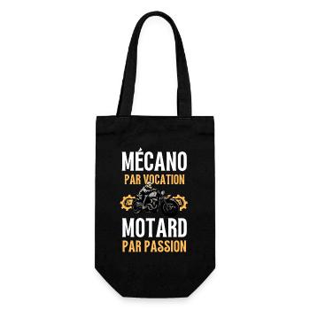 mécanicien et motard 2 - Sac à bouteille - noir - Devant