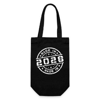Year of birth Birth Born In - Made in 2028 - Gift Bag for Bottles - black - Front