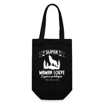 Maman Louve - Sac à bouteille - noir - Devant