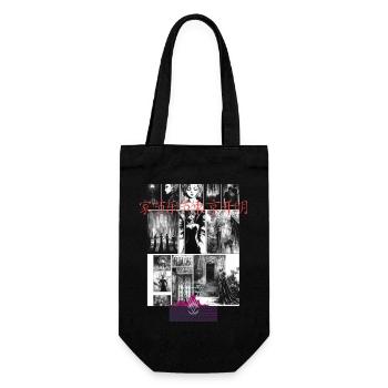 Horror Manga Design - Geschenkbeutel für Flaschen - Schwarz - Vorne
