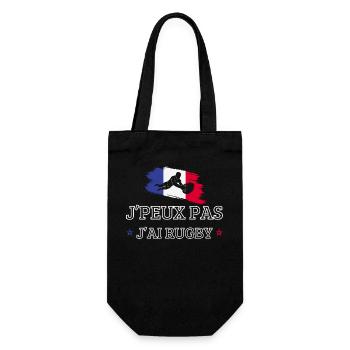 I can't I have rugby - Gift Bag for Bottles - black - Front