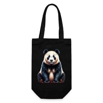 Panda - Sac à bouteille - noir - Devant