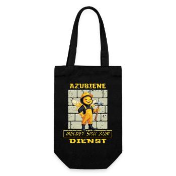 Trainee craftswoman - Gift Bag for Bottles - black - Front