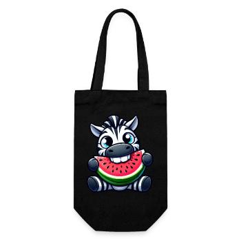 Sweet Zebra Melon Watermelon - Gift Bag for Bottles - black - Front