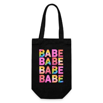 Babe Schatz party ladies girls celebrate Girlie - Gift Bag for Bottles - black - Front