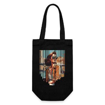 fille girlie sauvage punk freestyle amour peace style - Sac à bouteille - noir - Devant