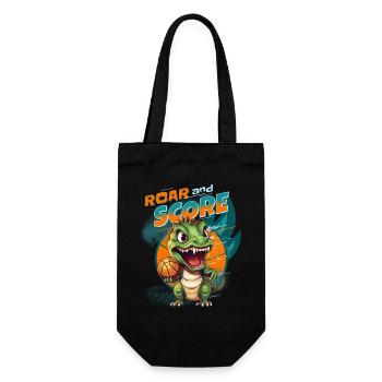 Basket-ball dinosaure T-Rex joueur de basket-ball - Sac à bouteille - noir - Devant