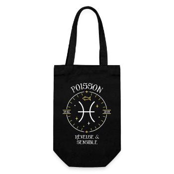 Du signe du Poisson - Rêveuse et sensible - Sac à bouteille - noir - Devant