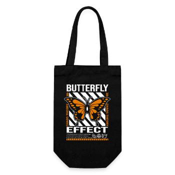 Butterfly Effect Chaos Theory Graphic Tee - Gift Bag for Bottles - black - Front