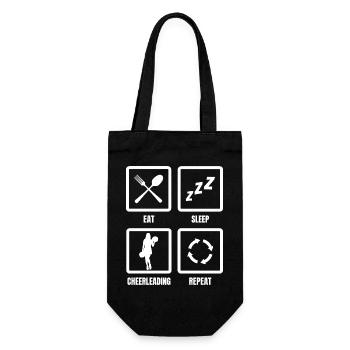 Manger dormir Cheerleading Répéter - Sac à bouteille - noir - Devant