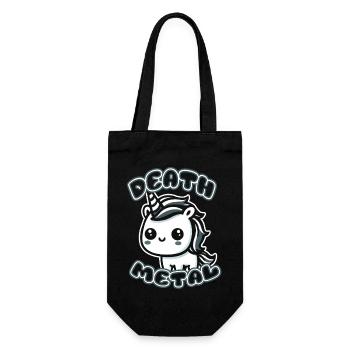 Death Metal/ Unicorn - Gift Bag for Bottles - black - Front