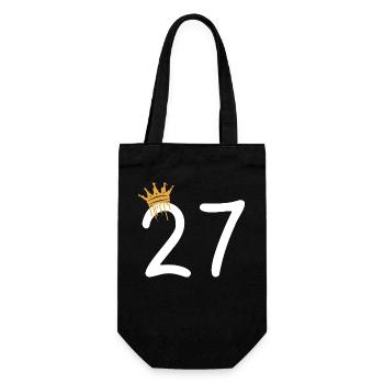 27 - Gift Bag for Bottles - black - Front