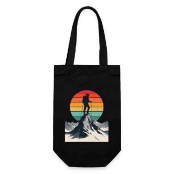 Aventurier au Sommet Montagne - Sac à bouteille - noir - Devant
