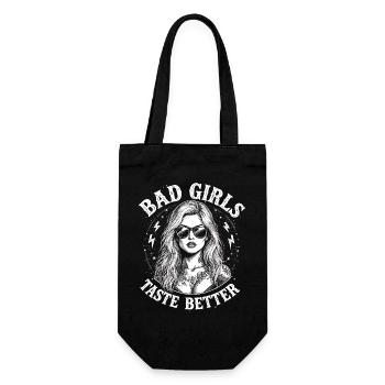 Bad Girls Taste Better Tattooed Girls B - Gift Bag for Bottles - black - Front