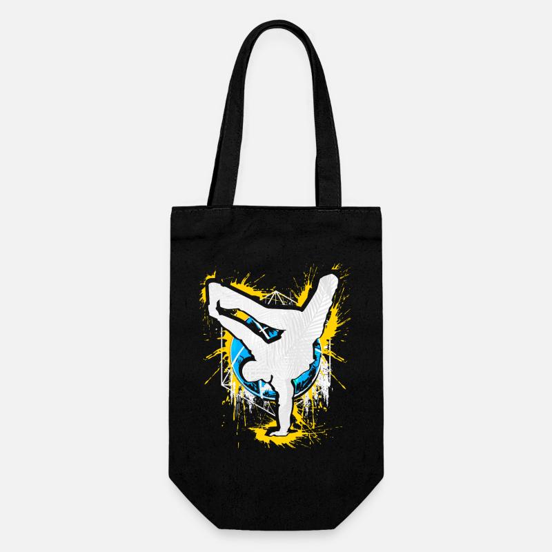 Breakdance Handstand Bboy - B-Boying Breakdancer - Sac à bouteille - noir