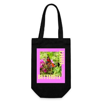 Conception de photos à effet papillon - Sac à bouteille - noir - Devant