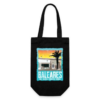 Balearic Islands Sunset Silhouette - Gift Bag for Bottles - black - Front