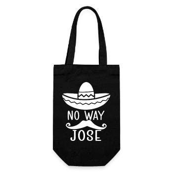 Auf keinen Fall Jose Sombrero - Geschenkbeutel für Flaschen - Schwarz - Vorne