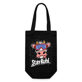 Stay_Kuhl_big - Gift Bag for Bottles - black - Front