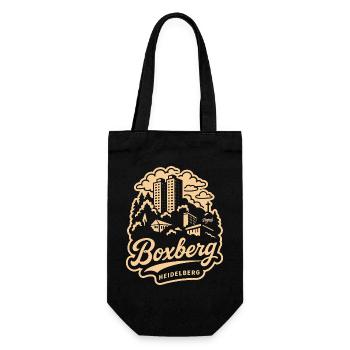 Boxberg Heidelberg Skyline Design - Geschenkbeutel für Flaschen - Schwarz - Vorne