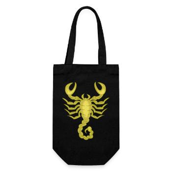 Signe du zodiaque Scorpion - Sac à bouteille - noir - Devant