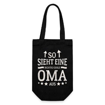 This is what a cool grandma looks like Best grandmother - Gift Bag for Bottles - black - Front