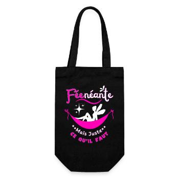 Nothingness Fairy but just right - Gift Bag for Bottles - black - Front