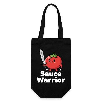 Tomato Warrior with Sword - Gift Bag for Bottles - black - Front