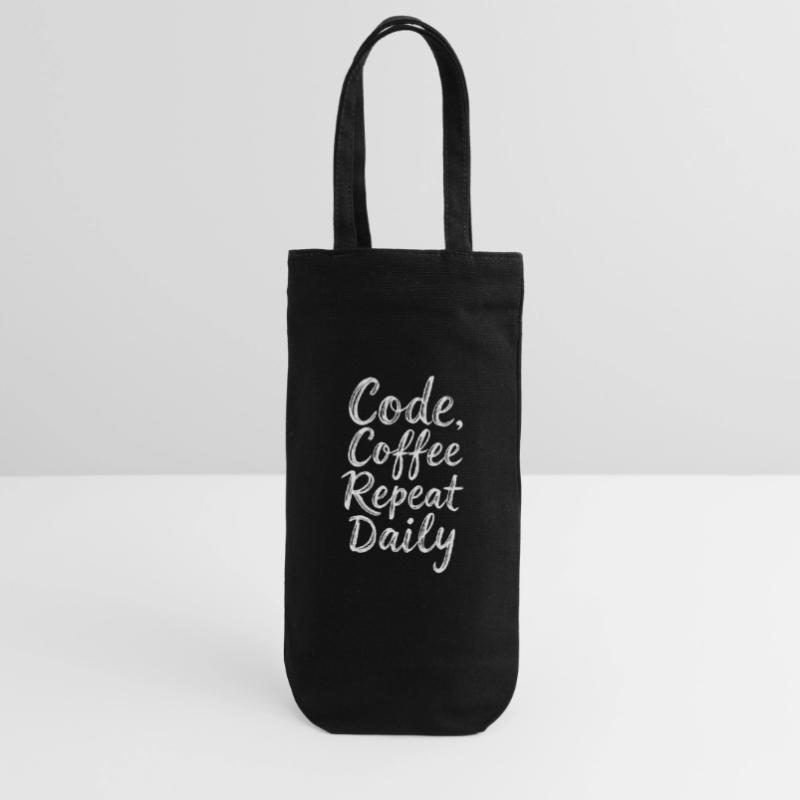 Code Sleep Debug Repeat Programmer Shirt Sac à bouteille