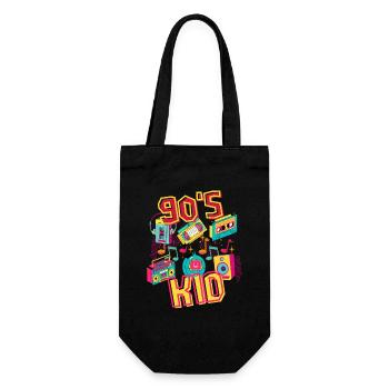 90s Kid – un T-shirt rétro pour les fans des années 90. - Sac à bouteille - noir - Devant