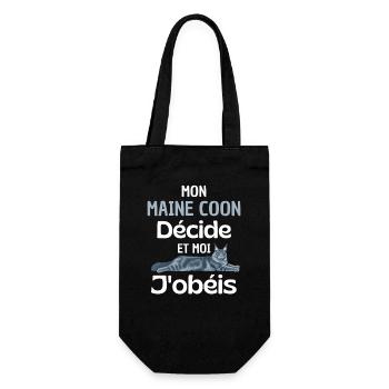 Maine Coon Command You Obey - Gift Bag for Bottles - black - Front