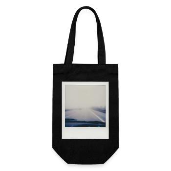 Foggy highway - Gift Bag for Bottles - black - Front
